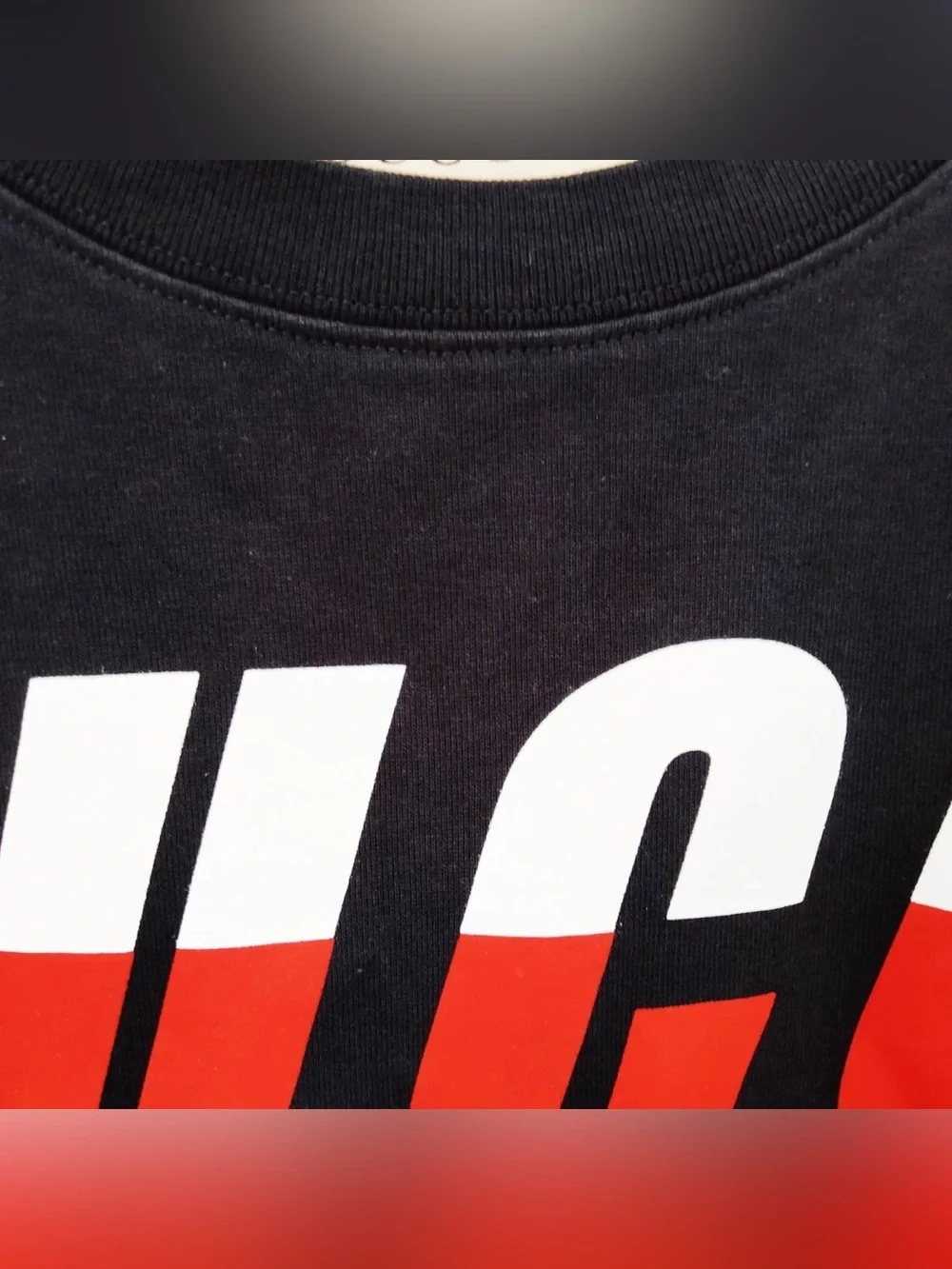 Auth Gucci Lightning Logo Black Men T-Shirt